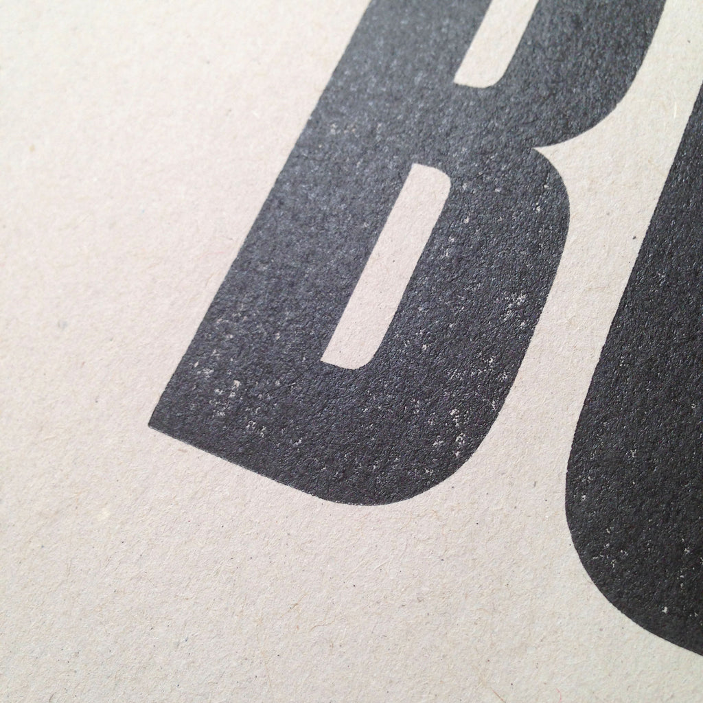 Boy! Bring me Gin A4 letterpress print