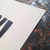Boy! Bring me Gin A4 letterpress print